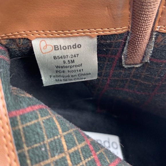 Blondo Vegas Waterproof Booties Cognac Dual Zip - Picture 7 of 8